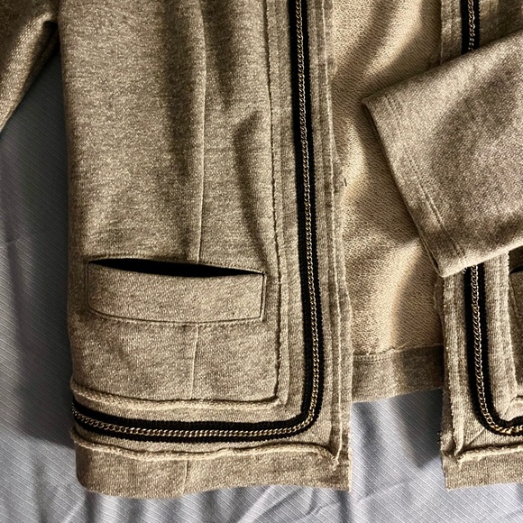 Vera Wang chain detail open blazer - Picture 2 of 3